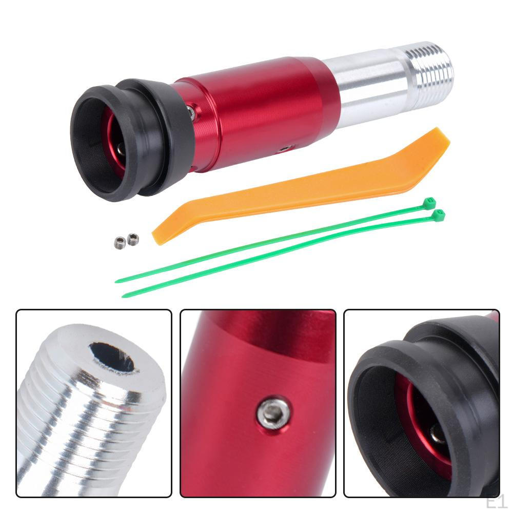 Car Gear Shift Head Converter Metal Professional Knob Adapter Red