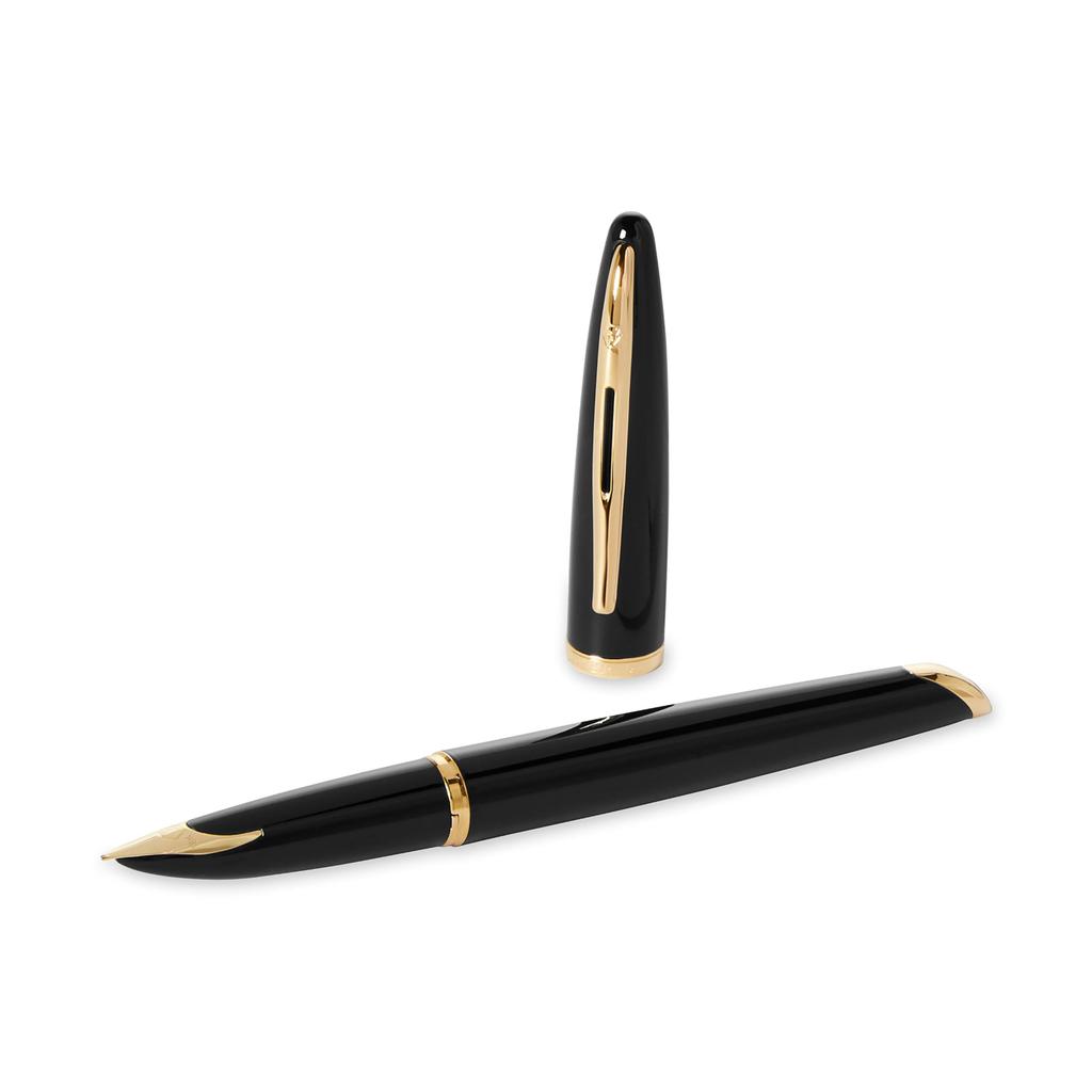 Waterman Karen Black Sea GT Fountain Fine 18K Gold Gift Officially S0700300 Pen, Nib, Nib, Boxed, Imported,