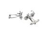 Factory Price Retail Quality Cufflinks For Men Silver Color Brass Material Bicycle Bike Design Cuff Links