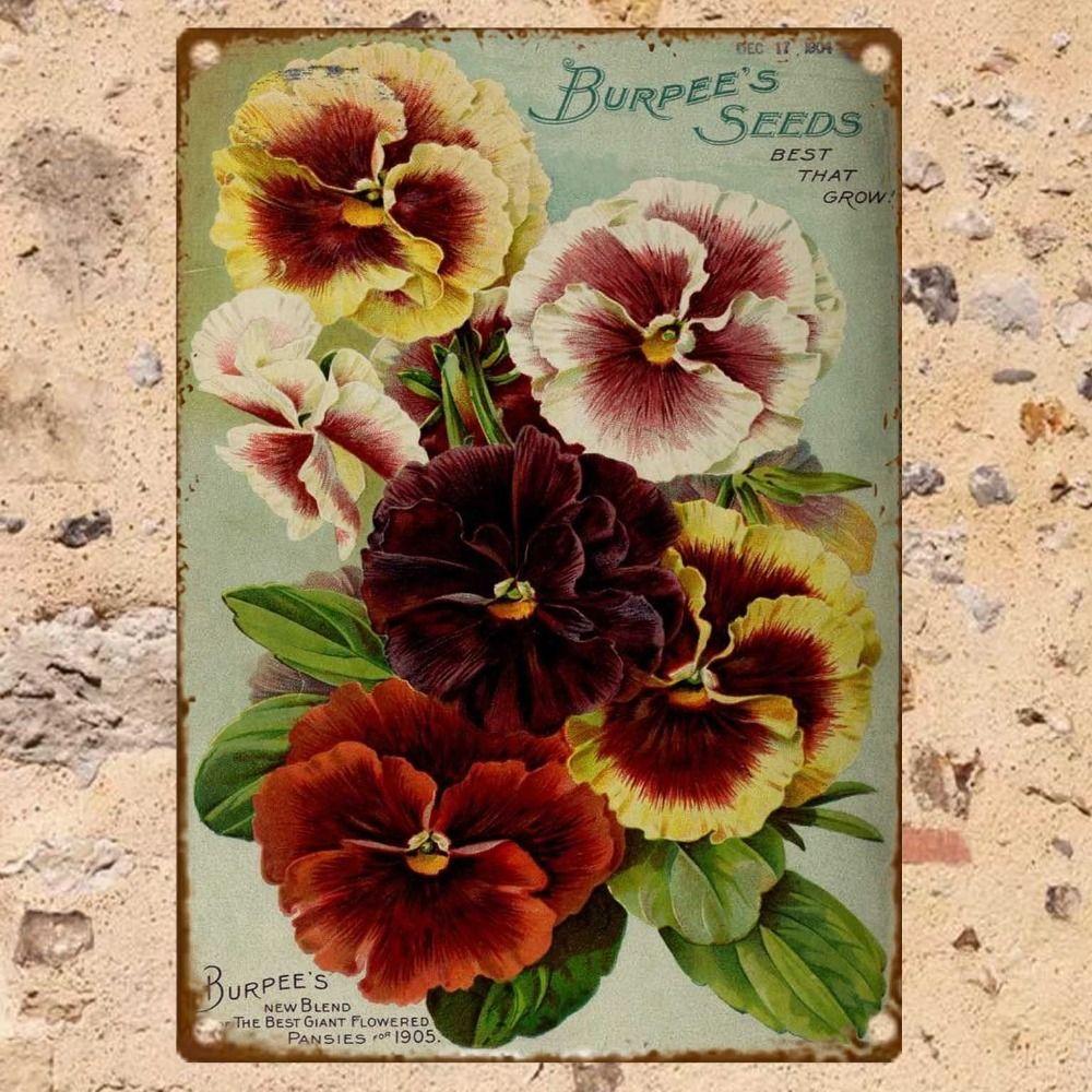 Vintage Metal Tin Sign Easter Bunny with Eggs Wall Decor Home Kitchen 20x30cm