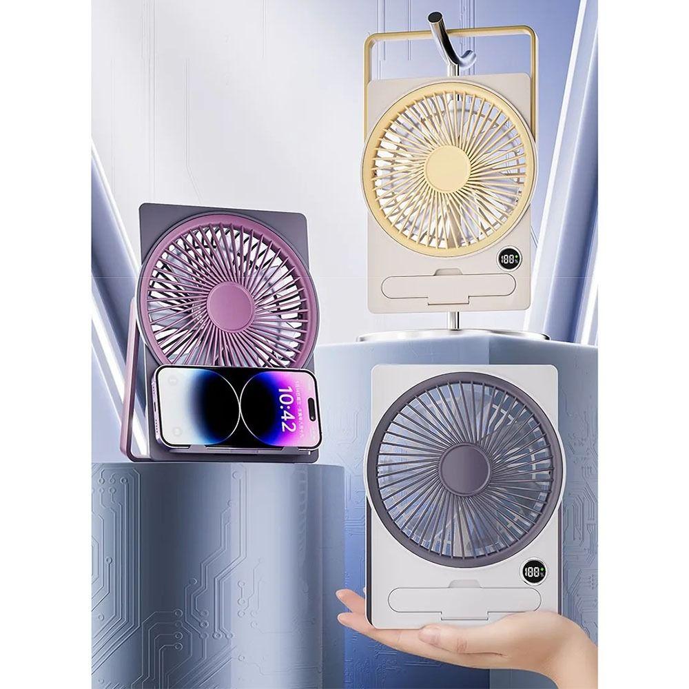 5-Speed Adjustment Portable Desktop Fan Ultra Slim Design Table Air Cooler  Travel