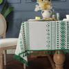 Geometric Printing Tassels Tablecloth Bohemian Dining Table Rectangular Canvas Tablecloth Home Kitchen Decoration New Tablecloth