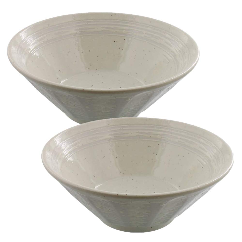 

Set of 2 Kohiki Shinogi Brushed Ramen Bowls 6.3 (19.7cm)