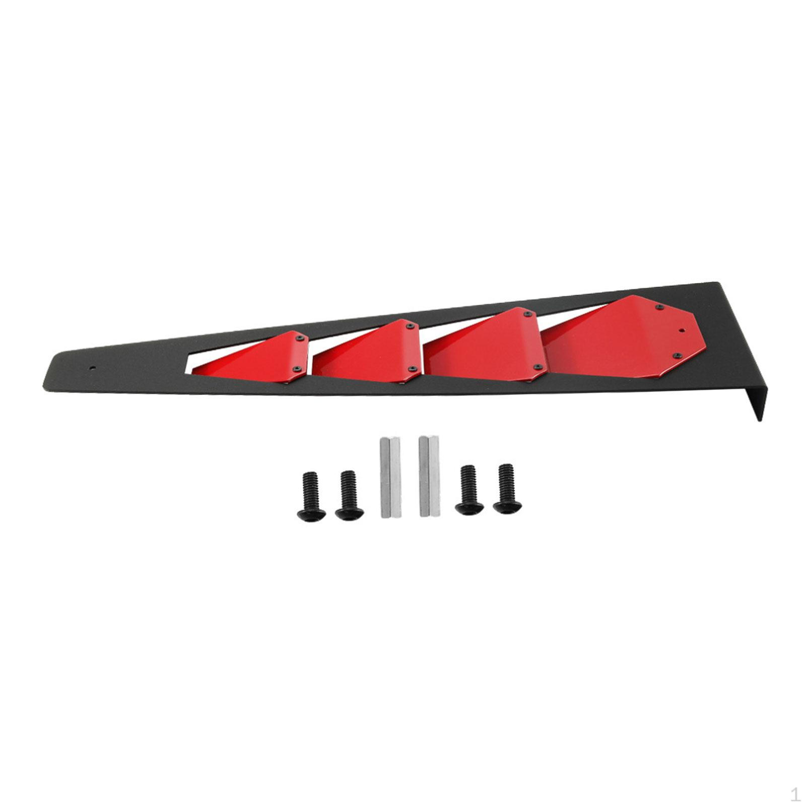 Aluminum Center Hood Vent Cover Panel Trim Easy Installation High Performance Replace for S Black Red