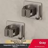 2Pcs Rust-Proof Wall Mounted Broom Stand Space Saving Mop Clip Rack Mop Storage Clamp  Kitchen