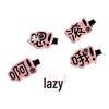 2024 Cute Personality Student Duckbill Clip: Funny Text Hairpins for Girls' Side Bangs