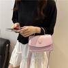 Bag women's new fashion texture trend summer beautiful leisure shoulder messenger bag portable small square bag tide