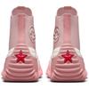 Converse Run Star Motion Wszechstronne Modne Odporne na Ścieranie Wysokie Buty Płócienne Unisex Różowo-Białe