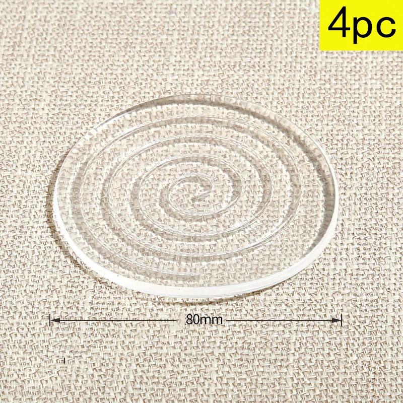 Anti Slip 4Pc Transparent Silicone Furniture Foot Mat Table Sofa Foot PU Adhesive Patch Anti-collision Bed Leg Mute Non-slip Mat