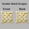 Toast Design Pillowcase, Zippered, Machine Washable For Sofa Bedroom Decor