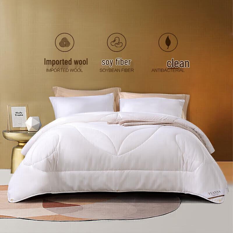 FUANNA Winter Soy Wool Blend Quilt