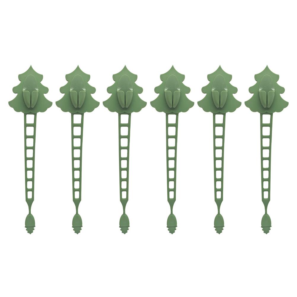 Christmas Reusable Silicone Wire Ties Garland Securing Clips Invisible Ornament Hangers Adhesive Hook Straps Holiday Light Cord Organizer