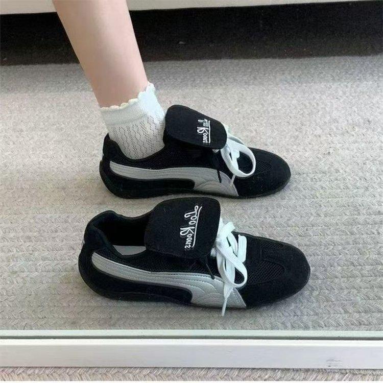 Flip Cover German Training Shoes Women's 2025 Autumn New Retro Sports Shoes Internet Celebrity Explosion Versatile Casual Shoes