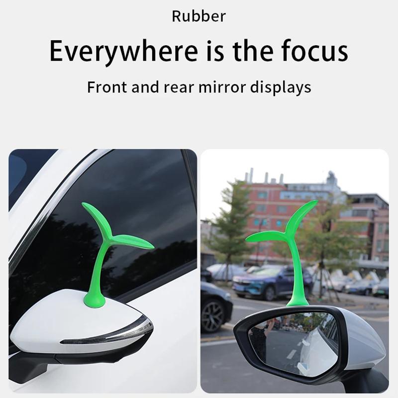 Car Ornaments 3D Car Roof Decoration Stickers Bean Sprout Seedlings Flower Bud Tentacle Ornament Exterior Decorative Accessories