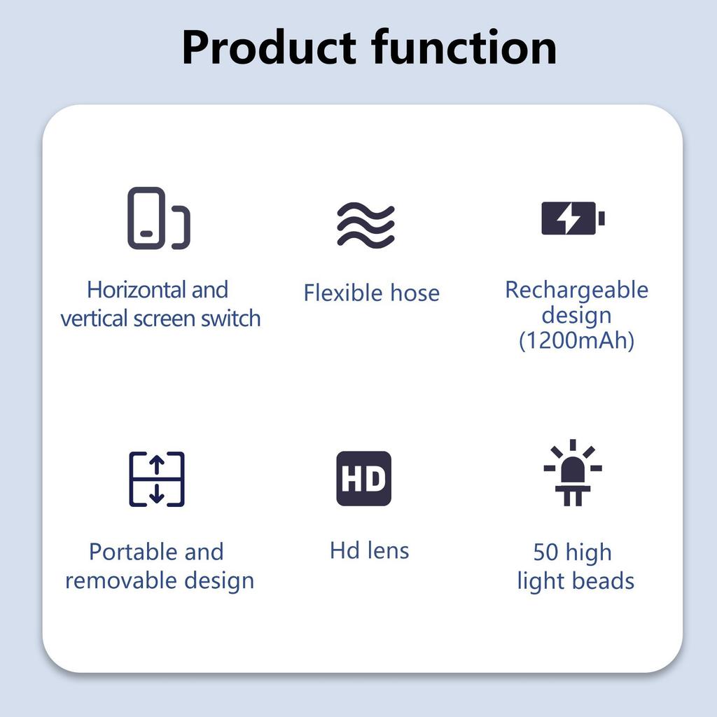 Reading Magnifying Glass with Switchable Horizontal and Vertical Screens, Detachable Rechargeable Vision Aid