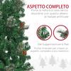 195cm Tall Realistic Christmas Tree with Decorative Pine Cones and 556 Branches, Green