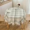 Japanese Cotton Linen Tablecloth - Fresh, Artistic, Round & Rectangular Options