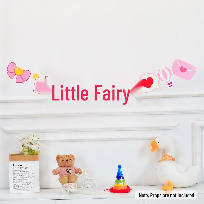 Ins-Style Macaron Happy Birthday Banner for Girls' Party Decor