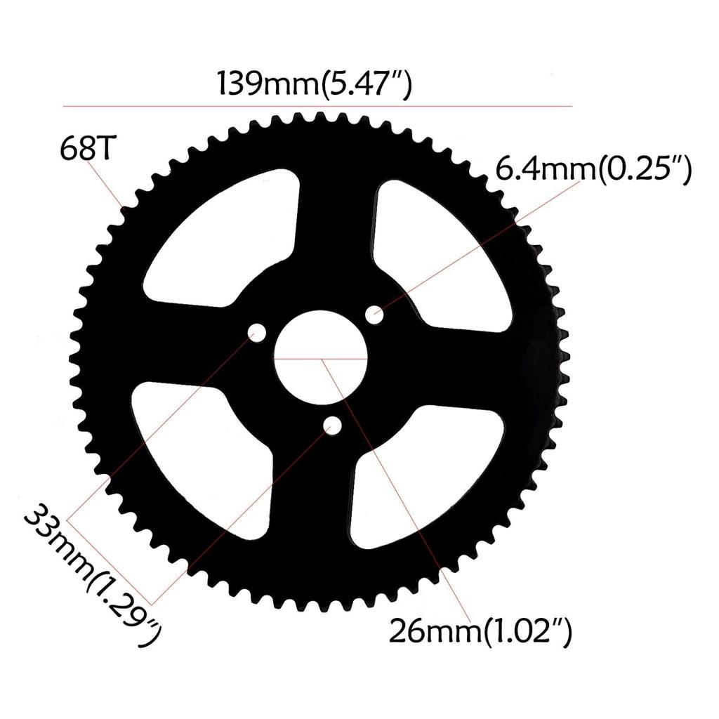 420/428 37T/41T/54T/65T Rear Back Chain Sprocket for Motocross ATV Quad 4Wheeler Quad Pit Dirt Bike Motorcycle Modified Parts