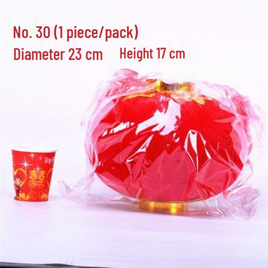 Flocked Lantern String: New Year, Wedding & Christmas Decor - Free Shipping