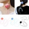 Elegant Rose Flower Clavicle Chain All-matched Necklace Women Bridal Adjustable Choker Mariage Jewelry Y2K Accessories