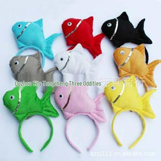 

Children s Day Marine Life Goldfish Headband - Christmas Animal Headdress сірий колір