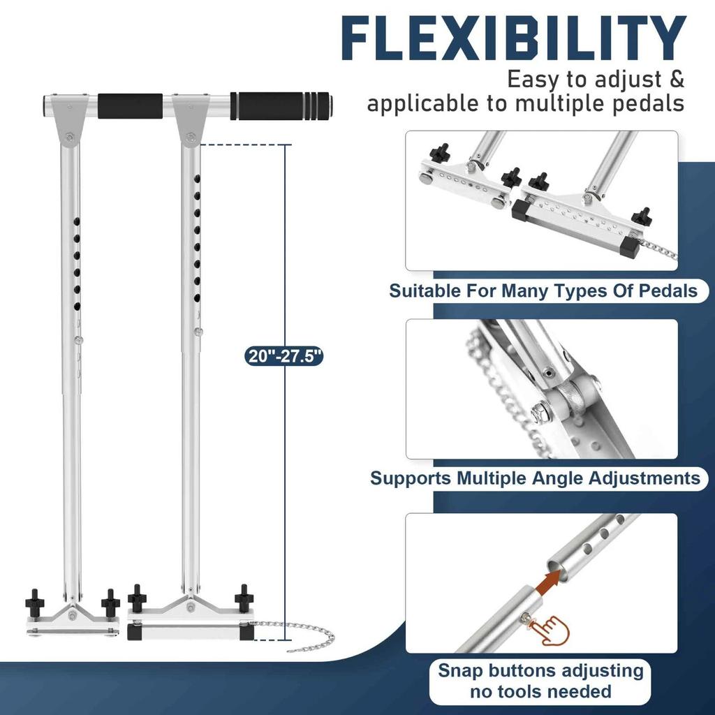 Zařízení ručního ovládání pro auto, nastavitelná délka, ruční ovládání pro řízení osob s postižením, pomocné ovládání pedálů v autě pro řidiče s postižením
