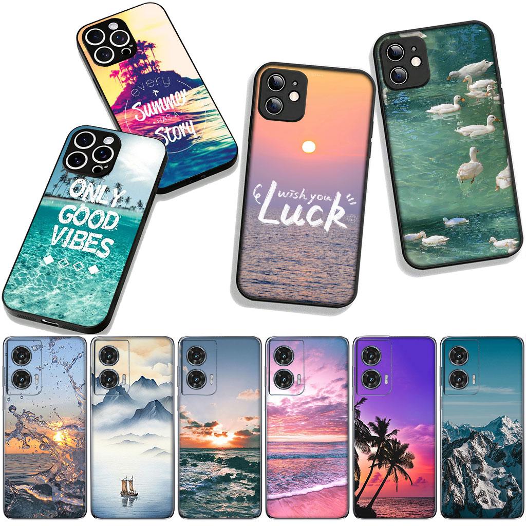 Cover for Xiaomi Redmi Note 14 12 13 ProPlus A4 A3 Pro Plus 12C 13C 14C 5G Phone Case Beach Mountain Sea Travel Sand