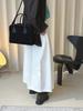 Louvre Korean Style High Waist Buttoned Elastic 3D Slimming Long Skirt - Women's Casual Spring Collection