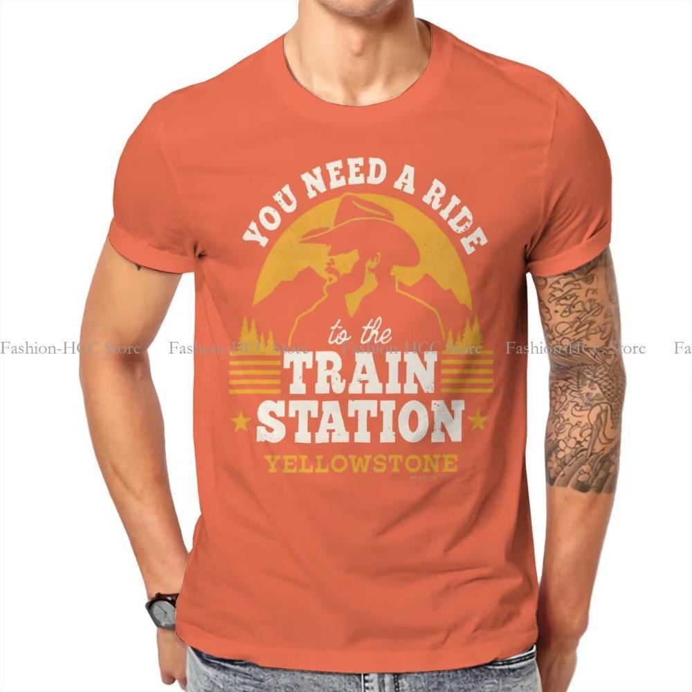 Du brauchst eine Fahrt zum Bahnhof Spezial-T-Shirt Yellowstone Dutton Ranch TV-Show Freizeit-T-Shirt Sommer-T-Shirt für Männer Frauen