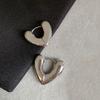 Accessible Luxury European and American Metal Women's Heart Shaped Cold Sex Style Ear Clip