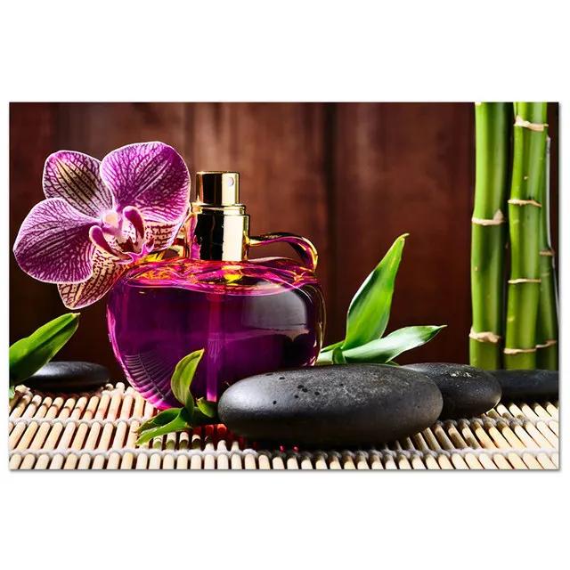 ZEN Poster Stone Bamboo Water Drops Green Leaf Still Life Meditation Wall Art Picture Canvas HD Print Buddha Home Decor Painting