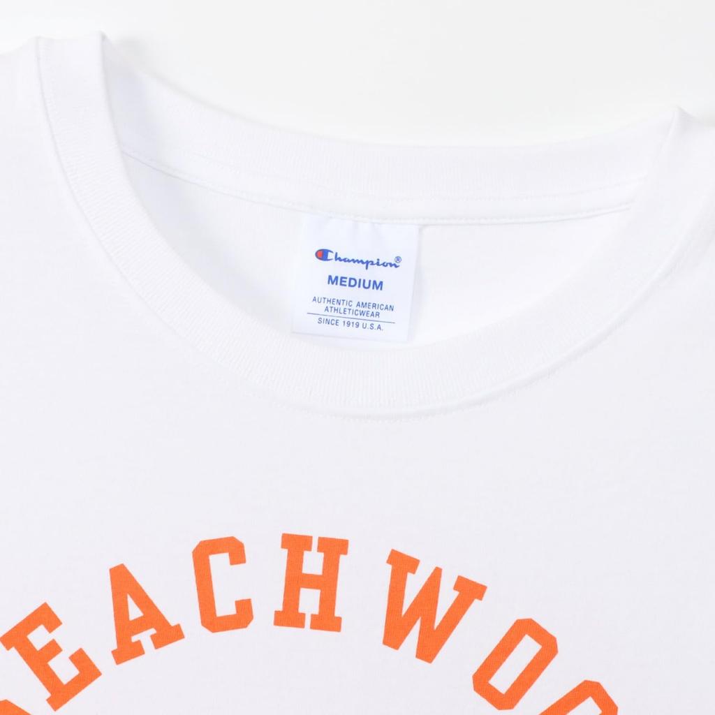 Champion Basic Short Sleeve Cotton USA RelaxFit Graphic Crew Women's T-Shirt, White, 100% Print, Neck, CW-B330