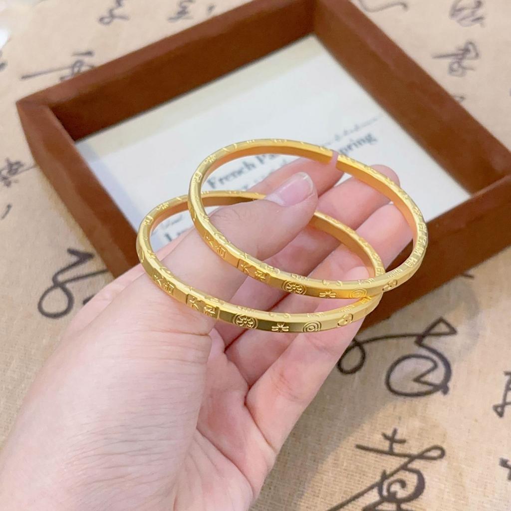 Good Luck Open Bracelet Women's Lucky Bracelet Niche Light Luxury High-end Accessories Bracelet