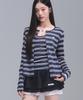 Zeroplanet Kelly Stripe Cardigan Set [Navy]