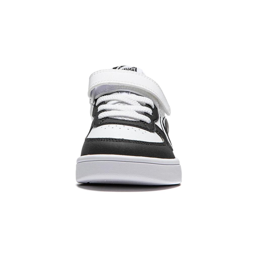 Li Ning Kids Comfortable Versatile Shock Absorbing Durable Low Top Casual Shoes Kids Sneaker Black White YKNS134-15