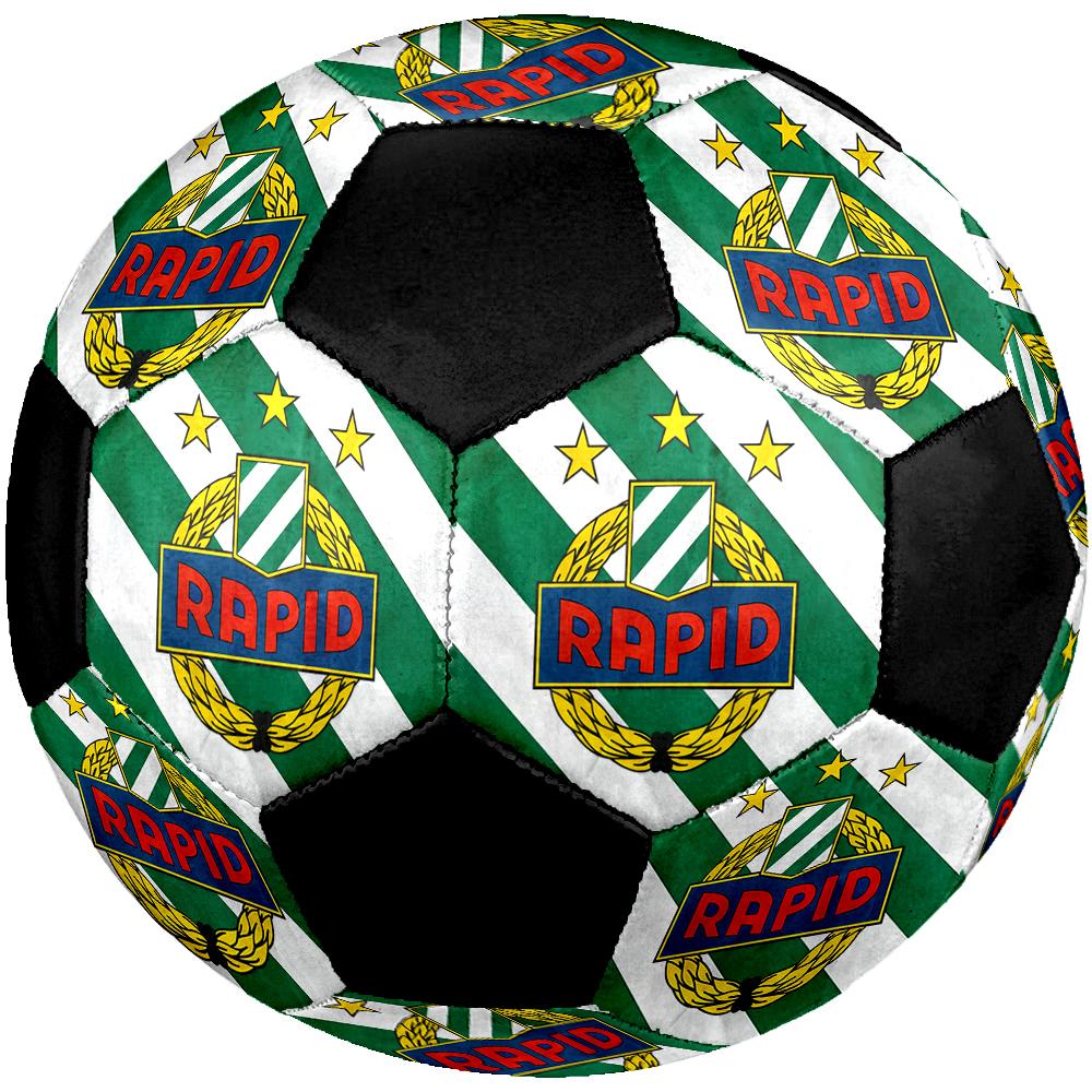SIZE 5 Rapid Vienna Soccer Ball Colorful All Ages Machine Stitched PVC Competition Ready Durable High-Bounce