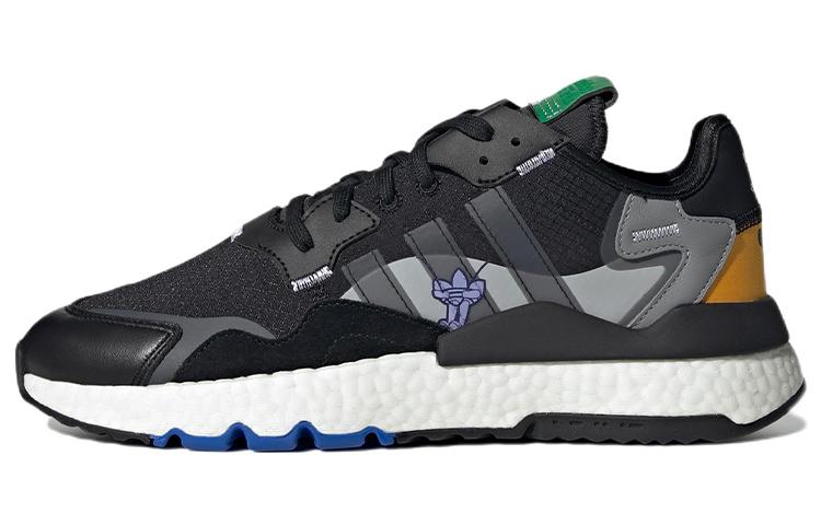 Adidas Originals Nite Jogger  Black Grey Orange Green  GX2184 36