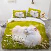 3D Printed Cute Kitten Pet Cat Bedding Set Boys Girls Twin Queen Size Duvet Cover Pillowcase Bed Kids Adult Home Textileextile