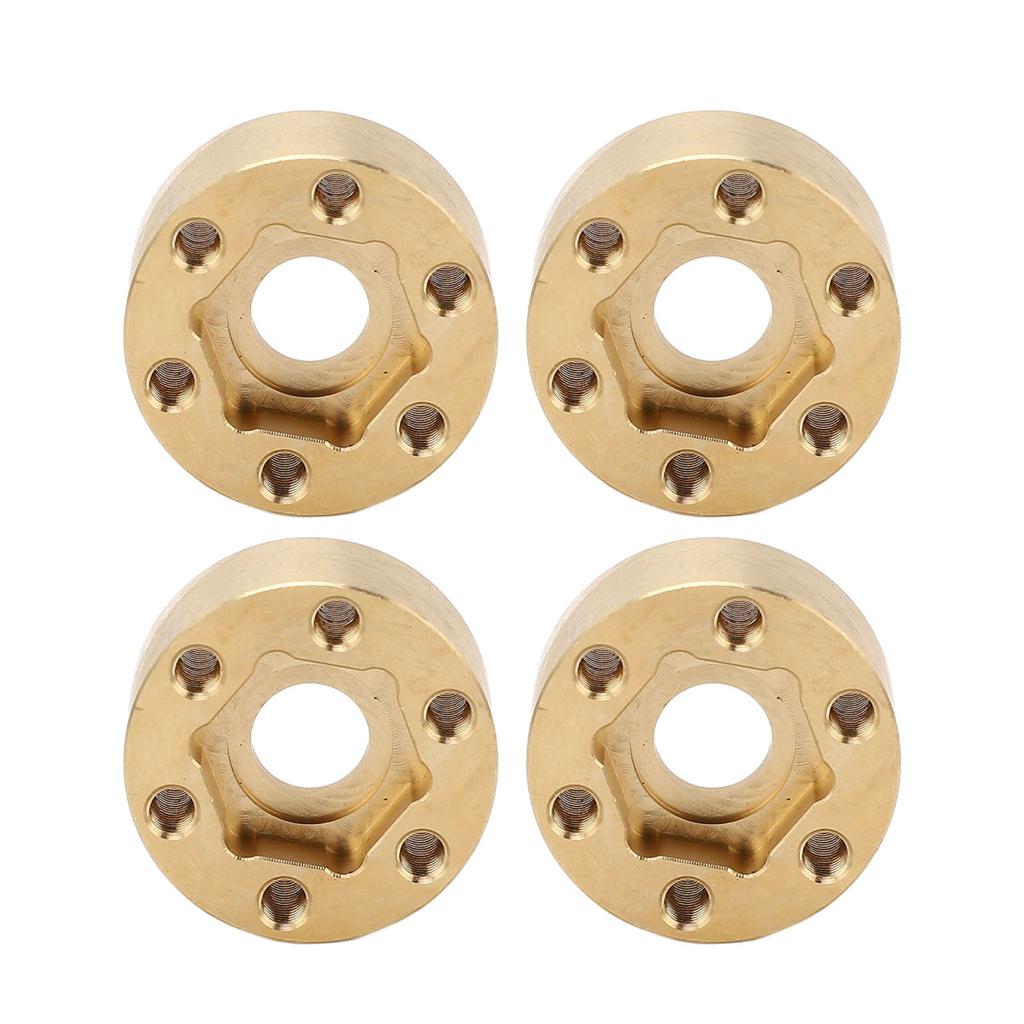 4Pcs Wheel Hex Hub Widen Brass Weight Wear Proof Wheel Hex Widen Adapter for 1.9in 2.2in Hub