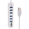 USB 2.0 Hub & Multi-Function Card Reader with TF/SD Slots