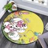 Diddl Cartoon Pattern Round rug,Carpet Rug for Living Room Bedroom Playroom ,Non-slip Floor Mat,Holiday Gifts and Birthday Gifts.