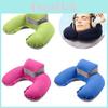 Stylish Inflatable Travel Pillow Set With Eye Mask Earplugs And Pump For Maximum Comfort