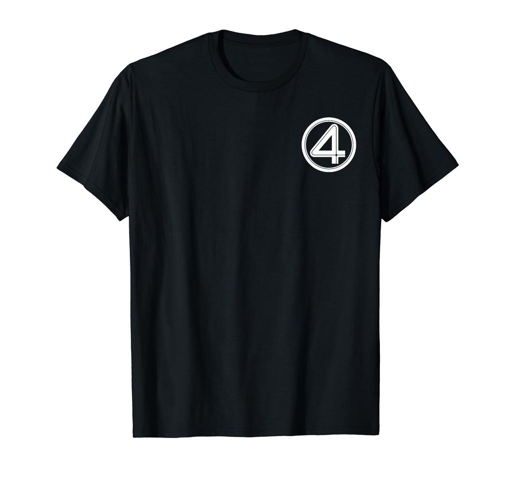 Marvel The Fantastic Four: First Steps Left Pocket 4 Logo T-shirt