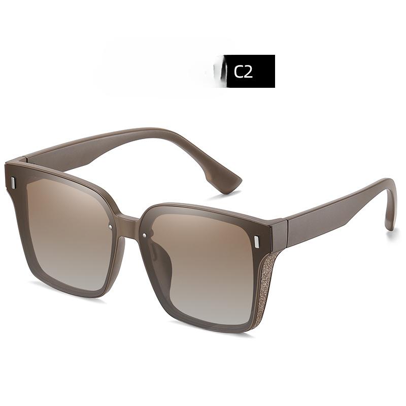 New Polarized Sunglasses Korean Ladies Big Box PC Sunglasses Fashion Travel Sunglasses