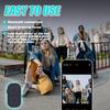 Tiktok BT Smart Scrolling Ring Remote Page Turner with Cell Phone Stands Wireless Camera Shutter Selfie Button - for iPhone iPad Android (Black)