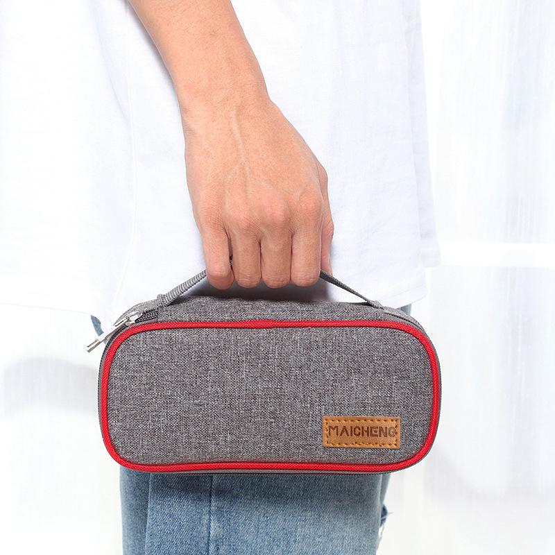 Waterproof Insulin Cooler Bag with 2 Reusable Gel Ice Bags Travel Portable Diabetic Insulin Case Medicine Insulation Cooling Box
