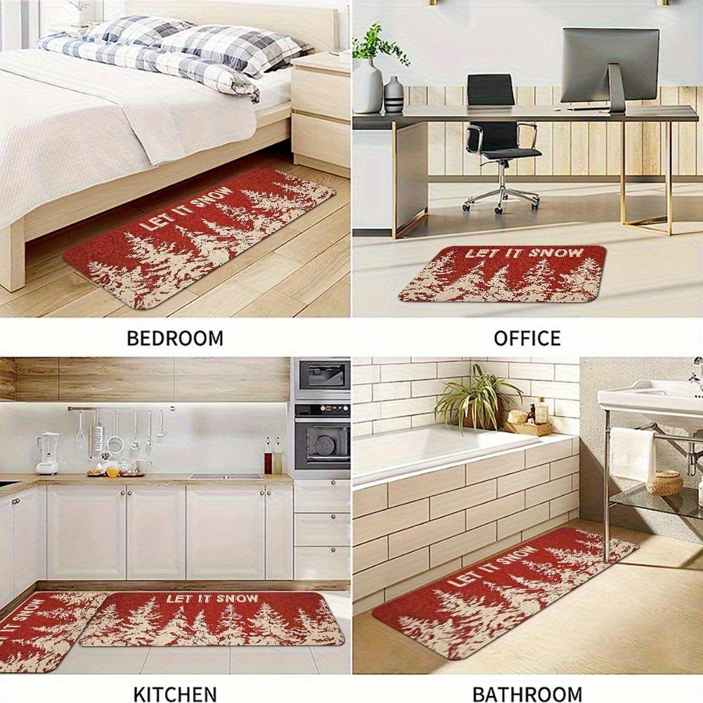 1PC Sea Turtle in Underwater Kitchen Rug Non-Slip Door Mat Pop design Bathroom Rug Bath Mat Carpet for Home Sink Laundry Decor