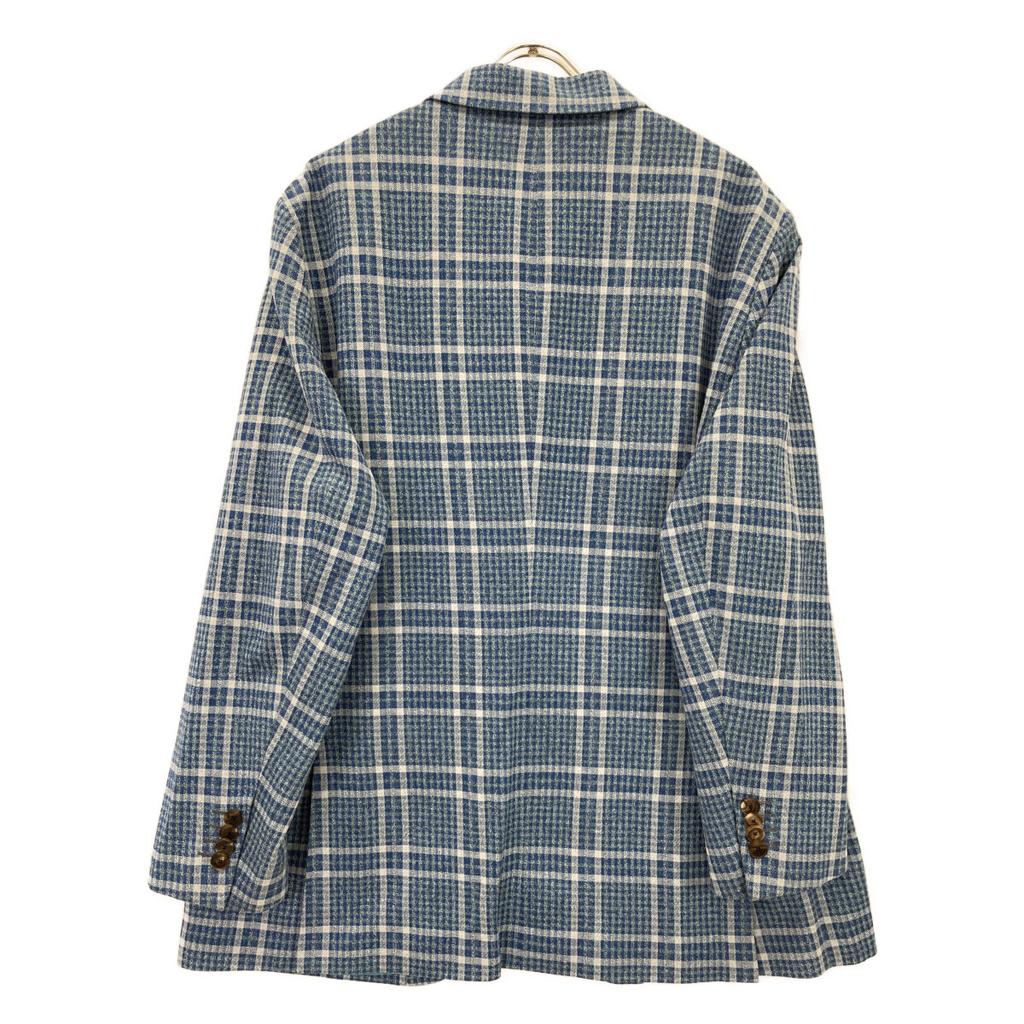 ETRO 2021 1187Q Blue Jacquard Print Lining 2B Tailored Jacket Jacket 60 blueUsed