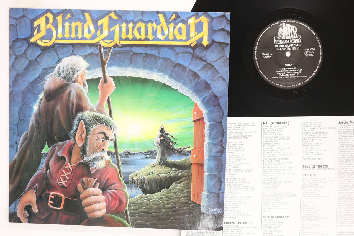 Виниловая пластинка BLIND GUARDIAN  Follow The Blind NRR1006 NO REMORSE 1989 Германия Метал Подержанная